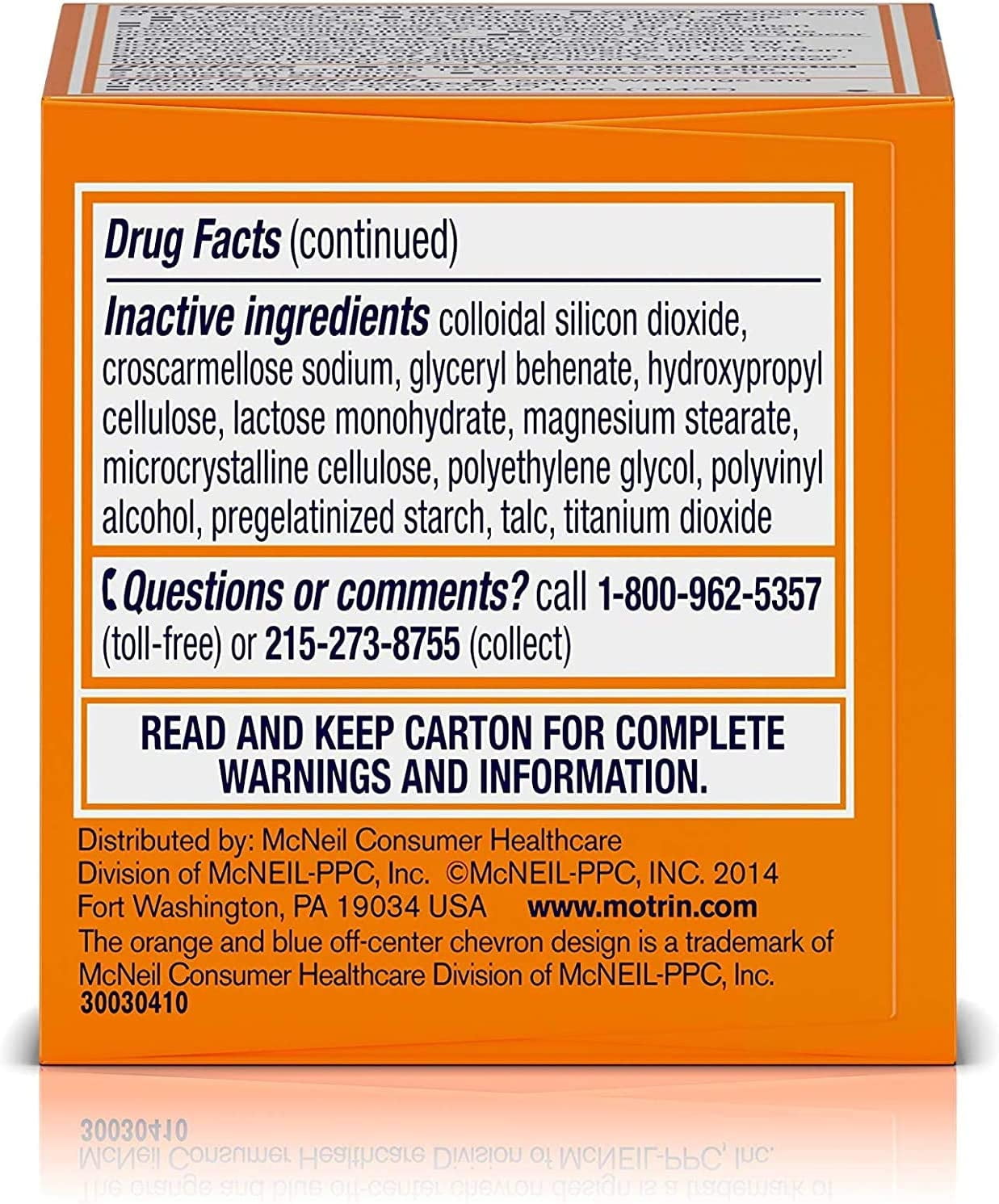 Motrin PM Coated Caplets 20 Caplets (Pack of 3)