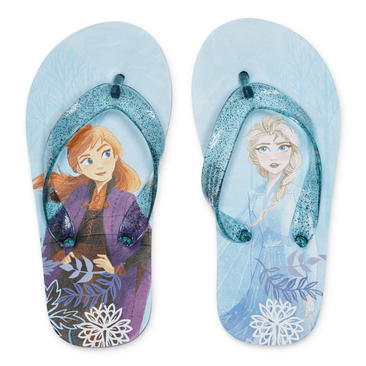 Girls Summer Flip Flops Disney Frozen Shoes Holidays Pool Beach Size 
