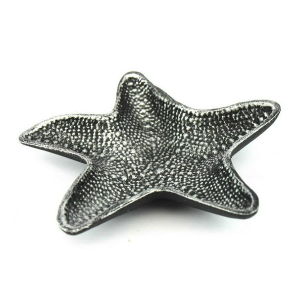 Antique Silver Cast Iron Starfish Decorative Bowl 8 Decorative Cast Iron Bowl Starfish Decoration Walmart Com Walmart Com