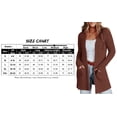 thumbnail image 5 of Women's Long Sleeve Cardigan Open Front Knit Sweaters Solid Soft Casual Loose Outerwear Coats with Pockets, 5 of 9
