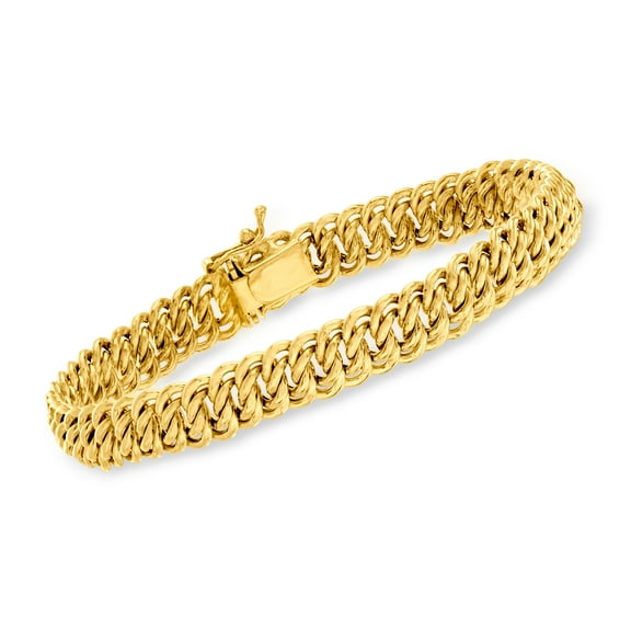 Ross-Simons Italian 14kt Yellow Gold Americana-Link Bracelet, Women's, Adult