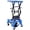 Blue, variant on Hydraulic Motorcycle Scissor Jack Lift Foot Step Wheels 300 lbs for Small Dirt Bikes Red