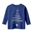 thumbnail image 5 of FUZHIQ Christmas Shirts for Girl 3/4 Sleeve Christmas Tree Snowflakes Print Crew Neck Xmas Long Sleeve Tops Funny Kids Holiday Long Sleeve Fall Clothes,Blue,7-8 Years, 5 of 5