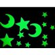 thumbnail image 2 of Pegatinas de estrellas luminosas de 3cm, pegatinas de PVC que brillan en la oscuridad, juguete de pintura fluorescente para dormitorio, sofá, habitación de niños, 50 uds., 2 of 4
