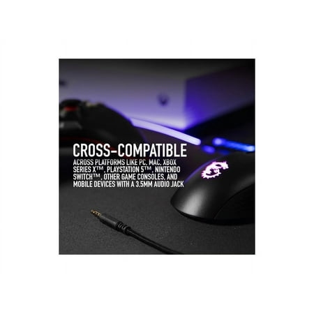 MSI - Immerse Wired Gaming Headset - Black