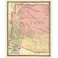thumbnail image 2 of Cram 26x31 White Modern Wood Framed Museum Art Print Titled - Arizona - Cram 1875, 2 of 4