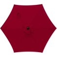 thumbnail image 2 of RoyalCtaft 7.5' Red Octagon Patio Umbrella, Fade Resistant, 2 of 8