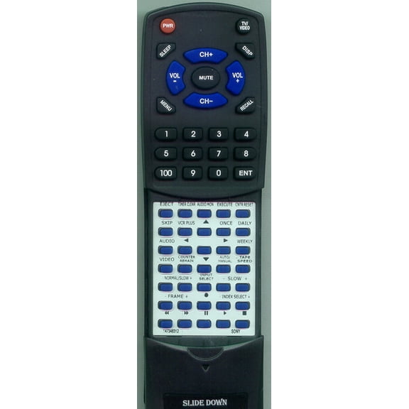Replacement Remote for SONY 1-473-483-12, 147348312, RT147348312, RMTV158C, SLV960HF