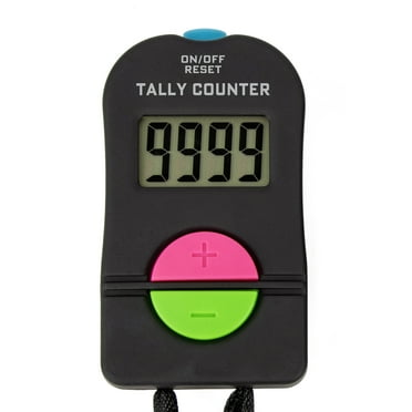 Toptie Electronic Hand Tally Counter, 4-Digit Add & Subtract Number Counter Clickers with Lanyard