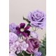 thumbnail image 2 of Piklado Caja Combinada De Flores Artificiales, Juego De Flores Artificiales, Hojas Sueltas Y Tallos, Ramo De Centro De Boda, Novia, Boda, Baby Shower (Lavanda Y Morado Oscuro), 2 of 5