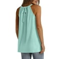 thumbnail image 6 of Xunlbb Womens Tank Tops Sleeveless Tank with Halter Neck Loose Fit Tops Formal Outfit for Dating Party Summer Beach Fashion Casual Daily Outfit Plus Size, 6 of 9