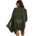 thumbnail image 4 of EHQJNJ Beach Cover Ups for Women Crochet Pants Swimsuit Cover up for Women Plus Size Bathing Suit Cover up Button up Shirts Dots Splicing Casual Beach Cover Ups Swimsuit Coverups for Women 2024, 4 of 4