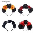 thumbnail image 2 of protectionufly Día De Halloween De Los Muertos Flor De Rosa Artificial Cuentas De Pelo De Araña IUP, 2 of 4