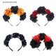 thumbnail image 2 of protectionufly Día De Halloween De Los Muertos Flor De Rosa Artificial Cuentas De Pelo De Araña IUP, 2 of 4