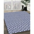 thumbnail image 2 of Ahgly Company Indoor Round Patterned Heavenly Blue Area Rugs, 4' Round, 2 of 6