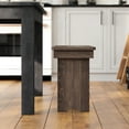 thumbnail image 3 of BizChair 8' x 12" Antique Rustic Mahogany Solid Pine Folding Farm Bench with 3 Legs, 3 of 12