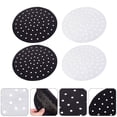 thumbnail image 4 of 6pcs Teflon Air Fryer Mats Reutilizable Lineros de vaporeras para hornear esteras (negro, blanco), 4 of 6