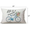 thumbnail image 2 of Throw Pillow Cover Life is a Beautyful Ride Decorative Pillow Case Home Decor 20x12 Inches Pillowcase, 2 of 6