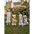 thumbnail image 5 of Loicainy Toddler Kids Girls Plaid Jumpsuits Easter Egg Sleeveless Bell-Bottom Size 12 Months to 5 Years, 5 of 9