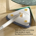 thumbnail image 3 of Telescopic Long Handle Cleaning Mop, Automatic Water Squeezing 360 Degree Rotatable Triangular Mop, Multi Functional Cleaning Tool for Wall Ceiling Corner, 3 of 7