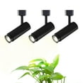 thumbnail image 1 of FSLiving 5W LED Track Linear Look Black Rotation Design Lights H-Type Track Lighting Heads with Gimbaled Spot Adjustable Zoom for Dining Room Kitchen 3 Lights Idea for Large Plant Light, 1 of 7