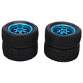 thumbnail image 4 of Neumáticos de goma RC 4 piezas de amortiguación fuerte neumáticos RC de alta resistencia y juego de llantas para 1/14 RC Off Road Car ANGGREK Otros, 4 of 8
