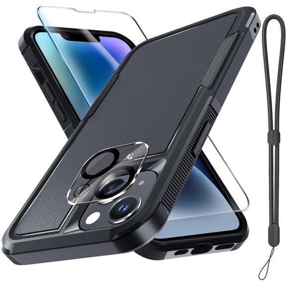 for iPhone 8/7/SE Case,Military Grade Heavy Duty Shockproof Phone Coverfor iPhone 8/7/SE 4.7 inch,Black Matte