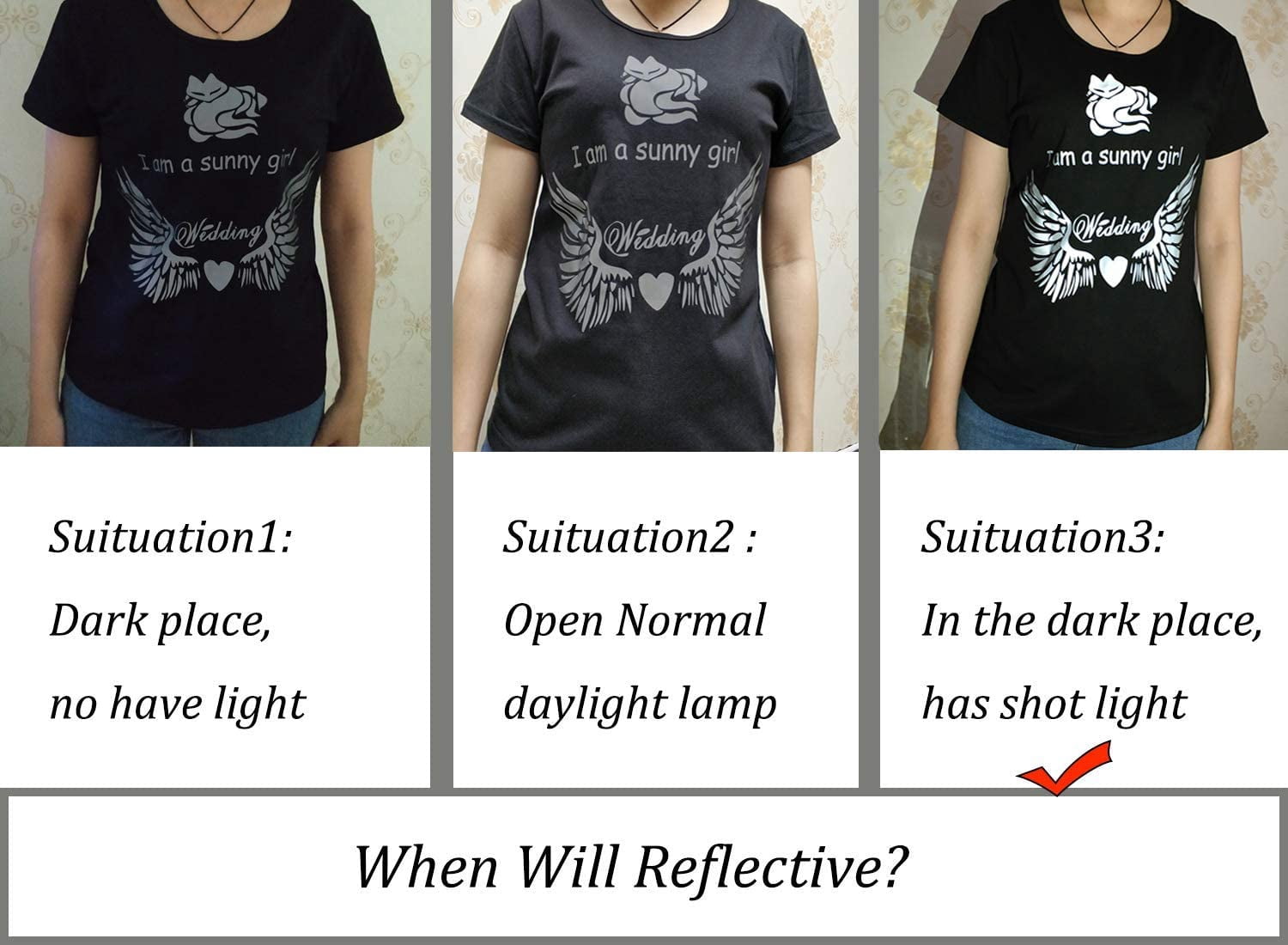 INTBUYING 1Yard 20" Width Silver Reflective Light Heat Transfer Vinyl Heating Press Shiny