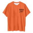 thumbnail image 5 of Camiseta de Cuello Redondo Impresa Delantera Y Trasera de Béisbol de las Mujeres de Verano, Camisetas Cortas Casuales Ligeras para las Mujeres, 5 of 5