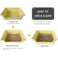 thumbnail image 5 of Stainless Steel Gird Rabbit Litter Box, Large Corner Potty Tray for Small Animals Guinea Pigs, Ferrets,Chinchillas - Toilet with Low Entry & Easy Clean(15×11.2×4.8in), 5 of 6