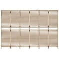 thumbnail image 3 of vidaXL Room Divider 6 Panels Beige Poly Rattan, 3 of 5
