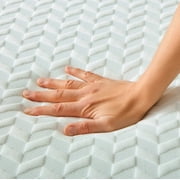 Lucid Refresh Full Tight Top 8 Medium Firm Memory Foam Mattress with Gel Infusion and Ventilation