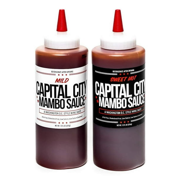 Capital City Mambo Sauce Variety 2pack of Sweet Hot and Mild Mambo