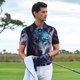 thumbnail image 3 of Fotbe Purple Sky Wolf Camiseta Polo de Golf para Hombre con Estampado – Camisa Deportiva Transpirable con Cuello Abotonado-Large, 3 of 6