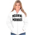thumbnail image 3 of Mourning Mornings Nerdy Sarcastic Zip Up Hoodie Men's Women's Brisco Brands X, 3 of 6