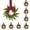 #3 Red and Black Checkered*10, variant on Goodw7 Artificial Christmas Wreath, French Style Pine Branch Wreath with Elegant Bow, Hanging Ornament for Wall and Door Decoration