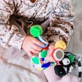thumbnail image 4 of Inklings Baby Plush Chime & See Attachable Hanging Activity Toy Jaffy The Fringe Footed Giraffe Gender Neutral Funky Fun Sensory Gift, 4 of 5