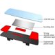 thumbnail image 3 of Interior Mirror Car Wide Angle Rear View Mirror Universal Clip-On Convex Design for SUV Truck and Car Compatibility, 3 of 5