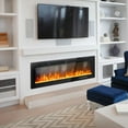 thumbnail image 3 of Vitesse 42 inch Electric Fireplace Recessed and Wall Mounted,750/1500W Heater and Linear Fireplace with Touch Screen Control Panel, Timer,Remote Control,Adjustable Flame Color and Speed, 3 of 7