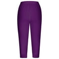 thumbnail image 6 of ABATAB Womens Capris for Summer Dressy High Waist Yoga Capris Comfy Stretchy Leggings Workout Crop Tights, 6 of 6