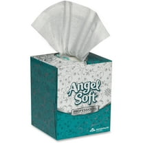 Angel Soft Professional Series Facial Tissue - 2 Ply - 8.80" X 7.60" - White - Soft, Absorbent - 96 Per Box - 36 / Carton