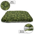 thumbnail image 3 of Sage Pet Bed, Evergreen Christmas Tree Coniferous Fir Pine Leaves Retro Seasonal Forest, Resistant Pad for Dogs and Cats Cushion with Removable Cover, 24" x 39", Olive Green Pale Green, by Ambesonne, 3 of 4