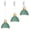 Green, variant on Kiven H-Type Track Lighting Adjustable Length, 3-Light Modern Halo Track Pendant Light with Iron Lampshade, H Track Light Pedant for Bedroom Kitchen Island
