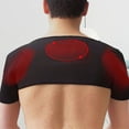 thumbnail image 4 of Flmtop Shoulder Pad Self-heating Magnetic Therapy Faux Leather Adjustable Soft Shoulder Strap for Sports, 4 of 10
