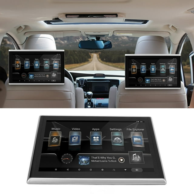 9in Car Headrest Video Player,KIMISS HD 1920X1200 Touch Screen Support 2G 16G ROM Headrest Video Player