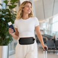 thumbnail image 3 of RFID Blocking Money Belt for Men Women, Slim Concealed Fanny Pack for Travel Running, Hidden Waist Wallet with Passport Holder and Phone Pocket, Secure Travel Pouch for Cash Cards and Essentials, 3 of 3