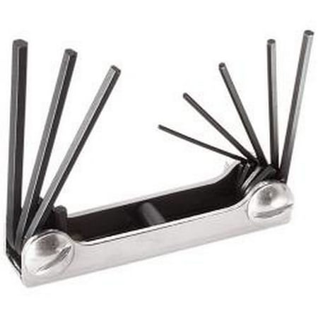 Pockets Fits Chest 70581 Eight-Key Inch Folding Hex-Key Set,8-Key SAE, Handy set that fits in your pocket or tool box easily to help eliminate the lost-key problem By Klein Tools ()
