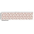 thumbnail image 2 of Ambesonne Floral Fabric by the Yard Upholstery, Red Flowers Motif Graphic, 5 Yards, White Vermilion, 2 of 4