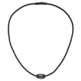 thumbnail image 5 of Stainless Steel Cord & Leather Necklace Chain Chisel Polished Black IP-plated 20 inch 11.5 mm, 5 of 5