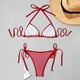 thumbnail image 4 of Trajes de Baño de Cintura Alta para Mujeres Traje de Baño de Bikini Impreso Floral con Sujetadores Acolchados Extraíbles Y Correa para el Cuello, Trajes de Baño de Cuello Alto para Mujeres, 4 of 9
